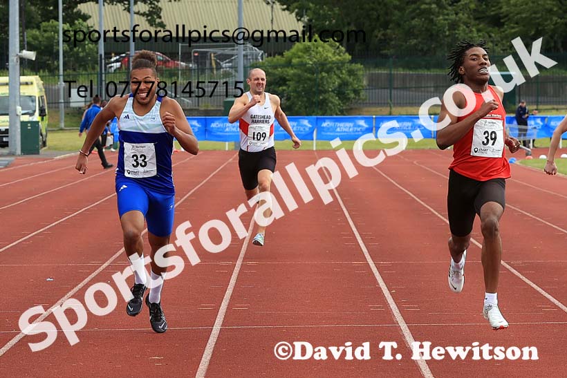Senior Mens 400 metres, 2024 Northern Senior and Under-20s Track and Field Champs, Middlesbrough.  Photo: David T. Hewitson/Sports for All Pics